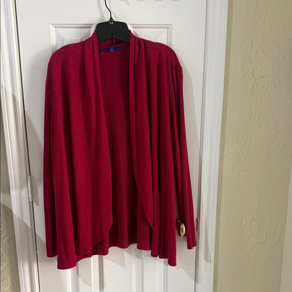 Apt. 9 Vibrant Red Women's Cardigan